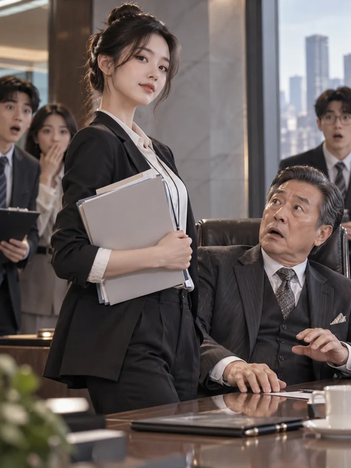 实习生马甲掉了，董事长叫我姑奶奶 · 原创概念配图